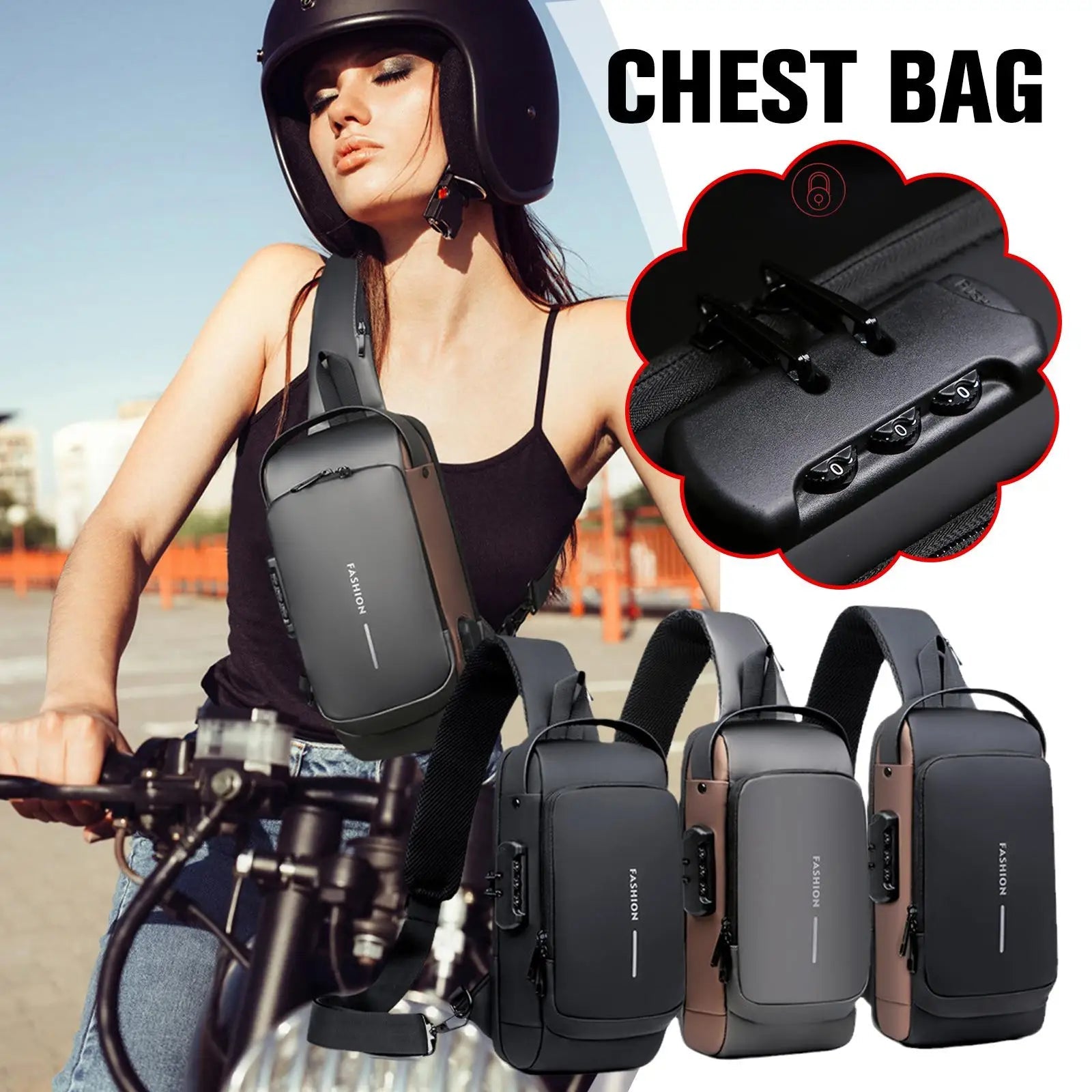 Men's Anti-Theft Sling Pack