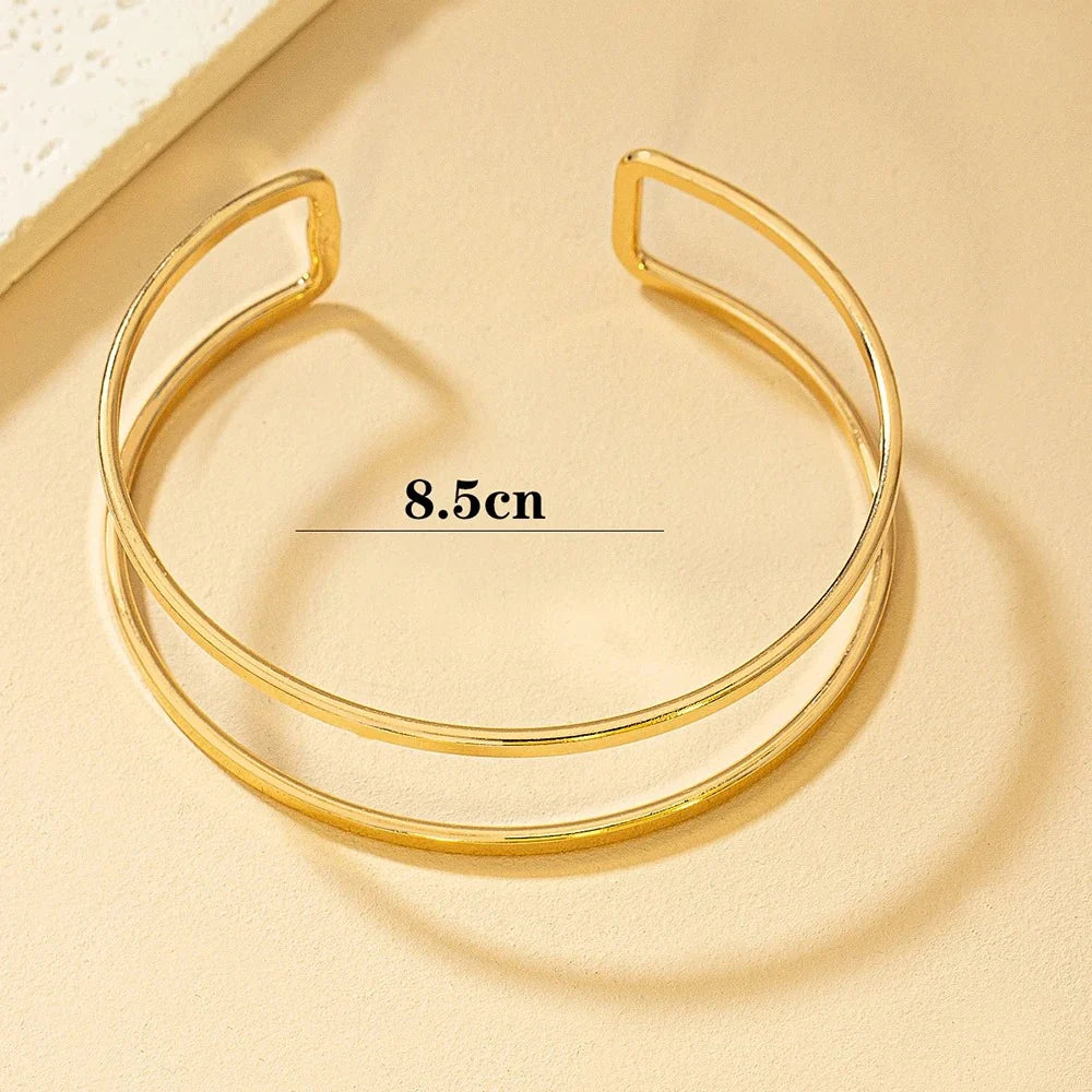 Gold Glam Adjustable Arm Cuff